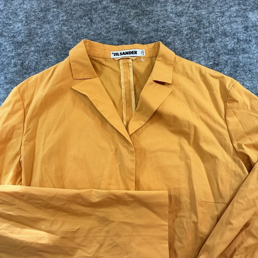 Jil Sander Ochre Yellow Lightweight Shirt Jacket Size 38 - Picture 2 of 5